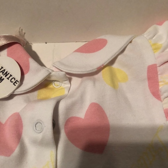 Little A Janice Pastel Hearts Heart Print Legging Set - Bright White - Picture 7 of 11